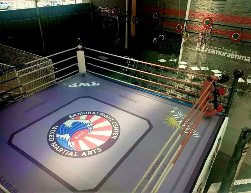 Lona para ring de competencia deportiva